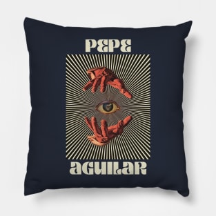 Hand Eyes Pepe Aguilar Pillow