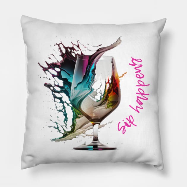 Sip happens Pillow by ThatSimply!