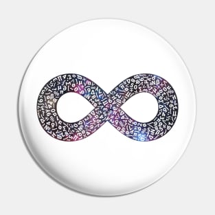 Infinity symbol universe V.4 Pin