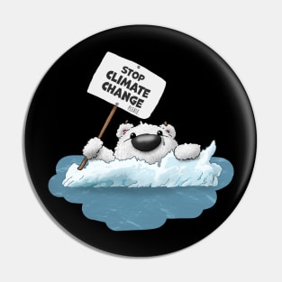 polar bear stop climate change Pin