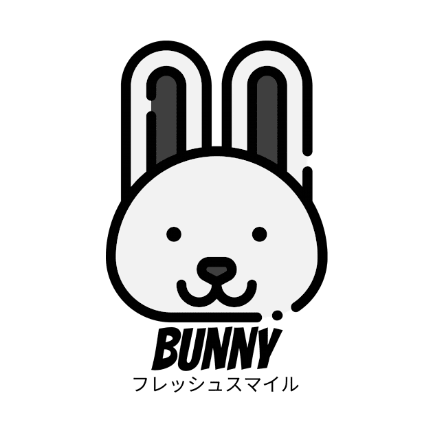 Bunny Rabbit White Grey Animal by BradleyHeal