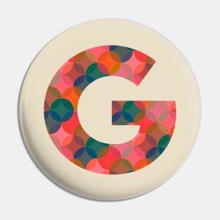 Letter G Initial Pin