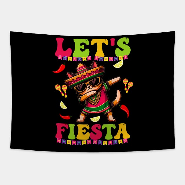 Let's fiesta cinco de mayo Tapestry by Gag Tag