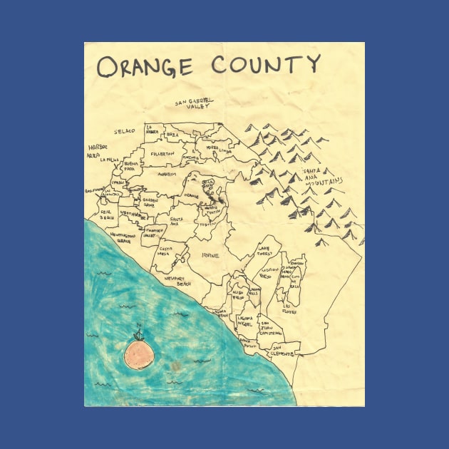 Orange County by PendersleighAndSonsCartography