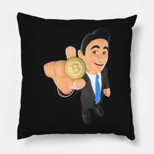 3D Bitcoin Investor Pillow