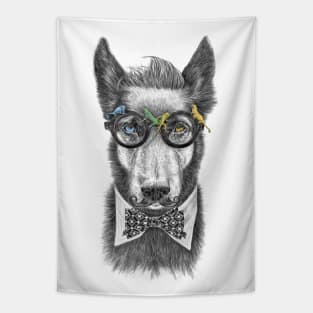 Hipster Dog II Tapestry