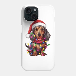 Christmas Dachshund Phone Case