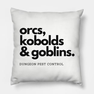 Dungeon Pest Control Pillow