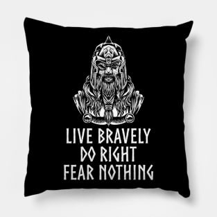 Medieval Norse Mythology - Motivational Viking - Odin Pillow