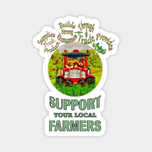 Support your Local Farmers Magnet