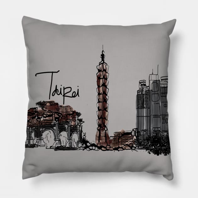 Taipei Pillow by CindyS