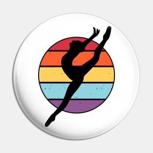 gymnast girl, dancer silhouette Pin