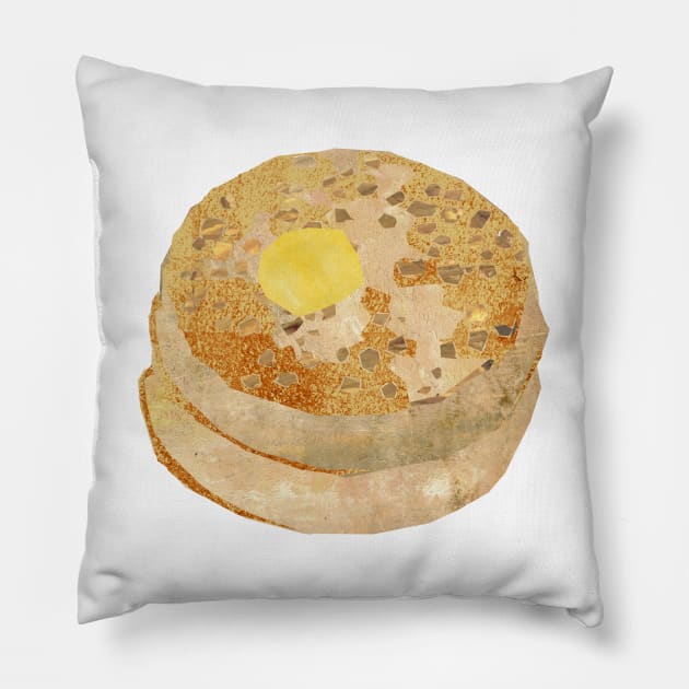 Crumpet (stack) Pillow by Babban Gaelg