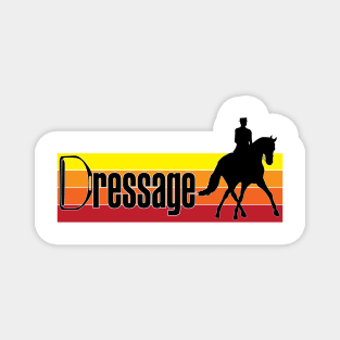 Retro Dressage Magnet