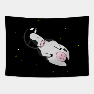 Cute Space Cow Tapestry