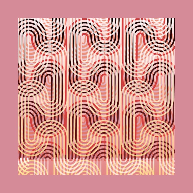 Wavy pattern in warm tones by Uniquepixx