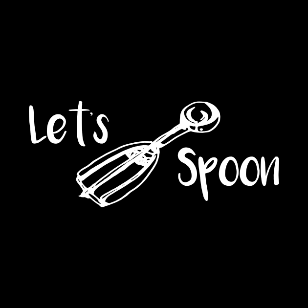 Foodie Lets Spoon Funny Cooking Gift by StacysCellar