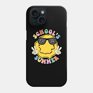 Last Day Of School Graduation Groovy Schools Out For Summer Phone Case