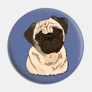 Elaine the Pug Pin