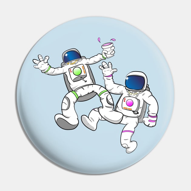 Trap Astronauts Pin by WalkDesigns