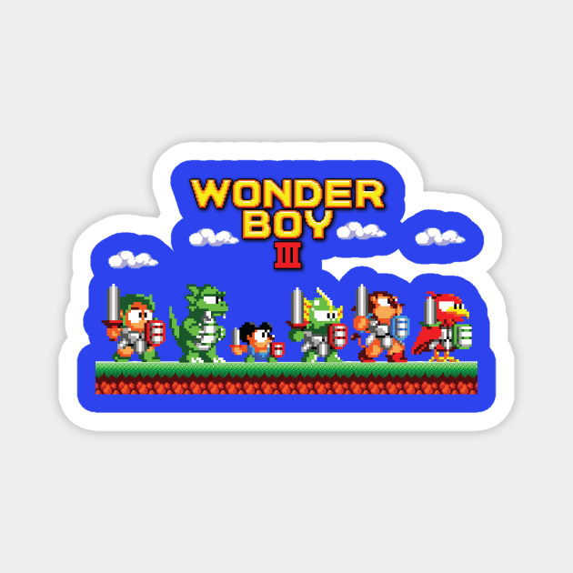 Wonder Boy Magnet by retrogameraddict