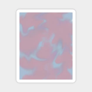 Marble Pastel Pink & Blue Swirl Magnet