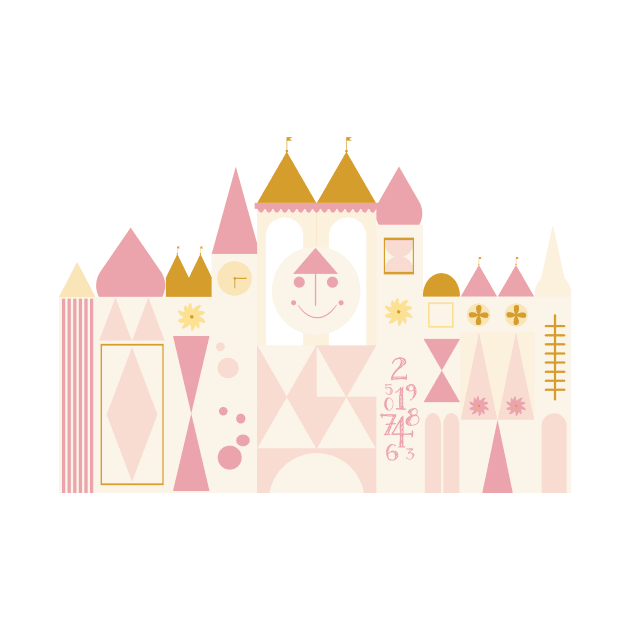 Happy Castle - Rose Gold by littlemoondance