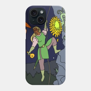 Illaria meets the giant moth. While rockclimbing. At night. Phone Case