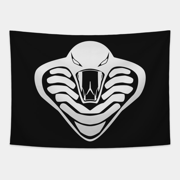 Negative Cobra Head Tapestry by MaknArt