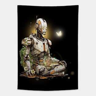 Broken Down Robot Tapestry