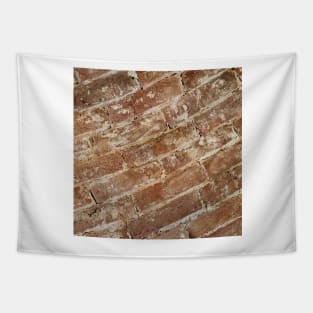 Orange Brick Wall Tapestry