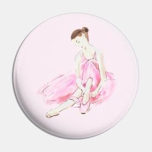 Pink ballet dancer Pin