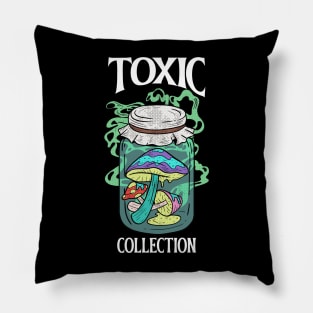 Toxic Mushrooms Shroom Psychedelic Trippy Pillow