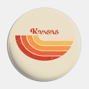 Retro style vintage kansas Pin