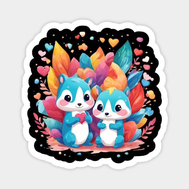 Squirrel Cuteness Magnet by animegirlnft