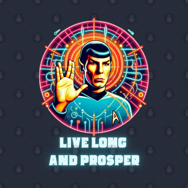 Spock - Neon Prosperity by Tiger Mountain Design Co.