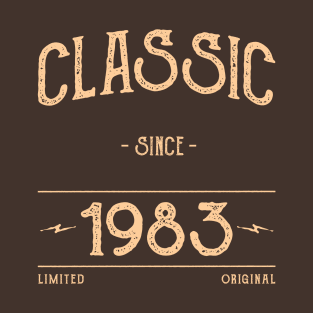 Classic Vintage 1983 Birthday Gift T-Shirt