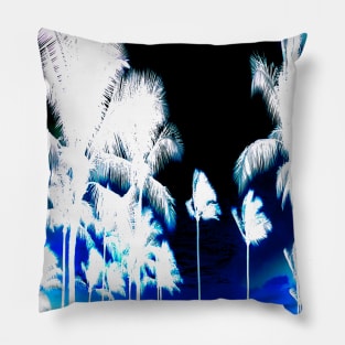 Palm Tree Graphic Print Tee Shirt Pillow