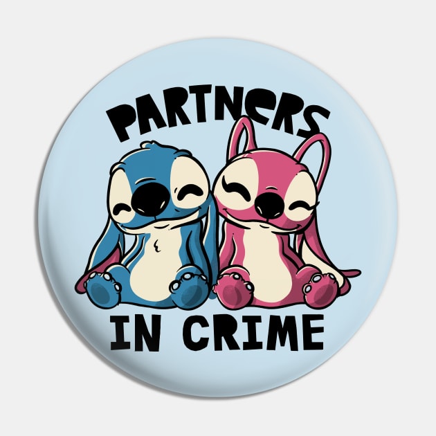 Partners In Crime Cute Lover Gift Pin by eduely