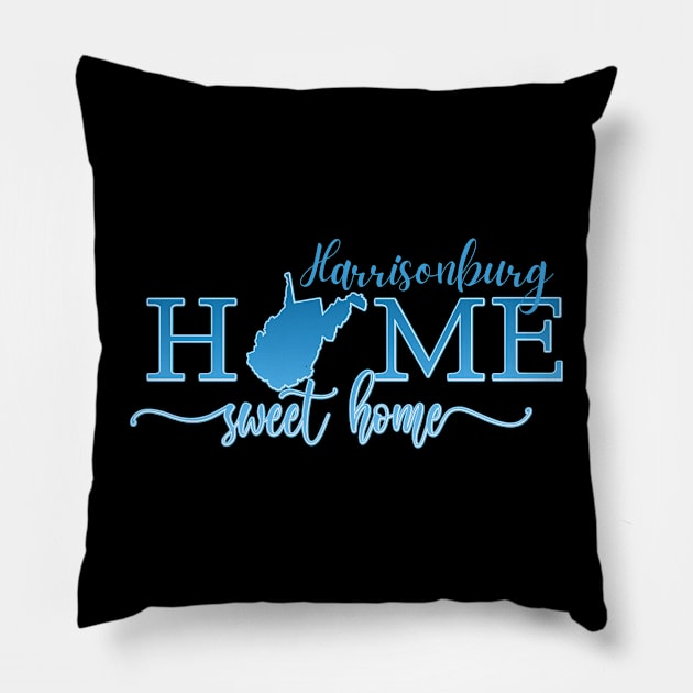 Harrisonburg Virginia Home Sweet Home Pillow by Kelowna USA