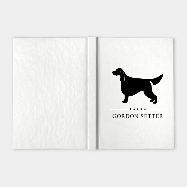 Gordon Setter Black Silhouette Gordon Setter Notebook Teepublic