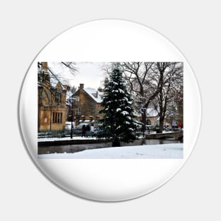 Bourton on the Water Christmas Tree Cotswolds Pin