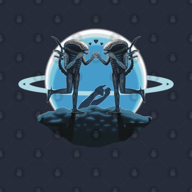 LV-426: Xenos In Love by SPACE ART & NATURE SHIRTS 