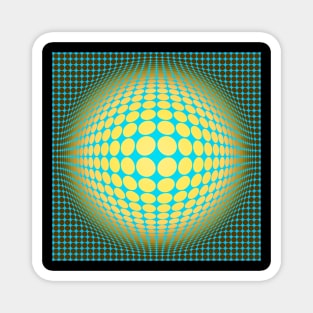 Homage to Vasarely Magnet