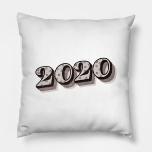 2020 Birthday Year B&W Pillow