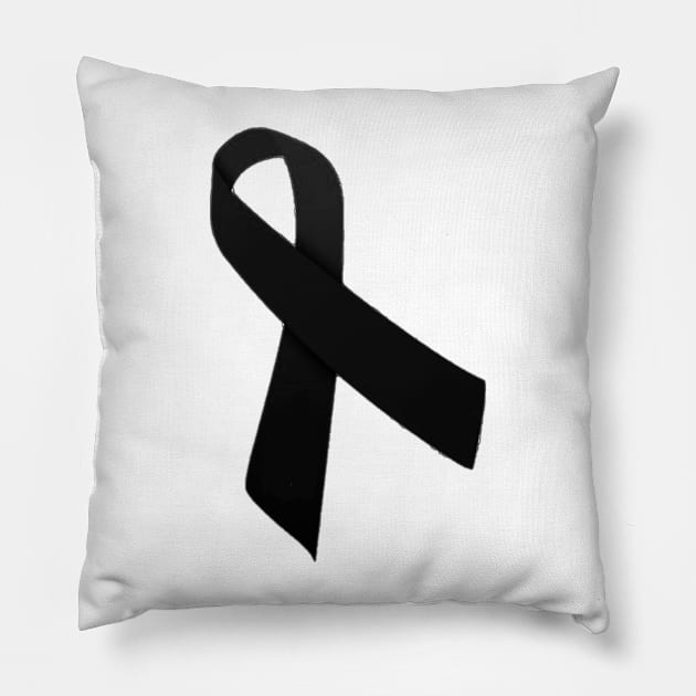 awareness ribbon Pillow by ZoeBaruch