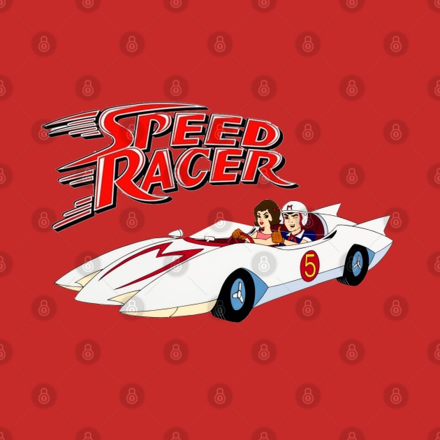 Speed Racer Mach 5 vintage TV cartoon by Surfer Dave Designs