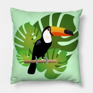 Toucan in the Green Pillow