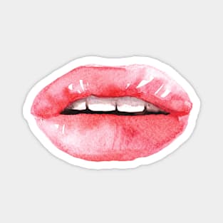 Watercolor fashion lips Magnet