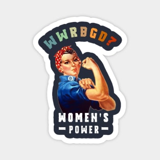 WWRBGD? RBG Ruth Bader Ginsburg Equal Rights Retro Feminist vintage gift Magnet